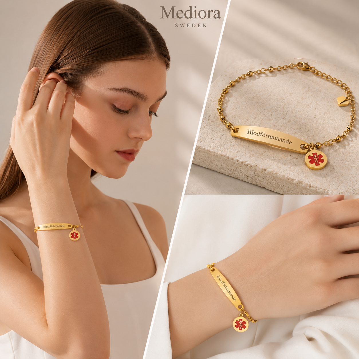MEDIORA Pärla - Medicinskt Armband
