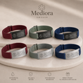 MEDIORA Comfort - Medicinskt Armband Med Elastiskt Nylonband